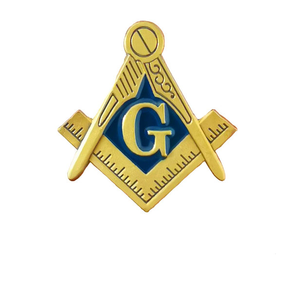 Master Mason Blue Lodge Lapel Pin - Zinc Alloy Antique Plating