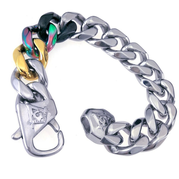 Master Mason Blue Lodge Bracelet - Four Colors stainless steel