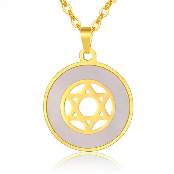 Ancient Israel Necklace - Solomon Seal Six-pointed Star Stainless Steel