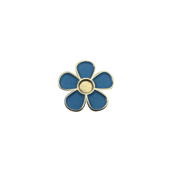 Masonic Lapel Pin - Forget Me Not Emblem - Bricks Masons