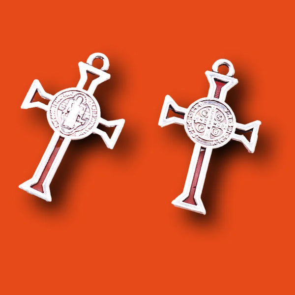 Knights Templar Commandery Pendant - Zinc Alloy Saint Benedict 12pcs