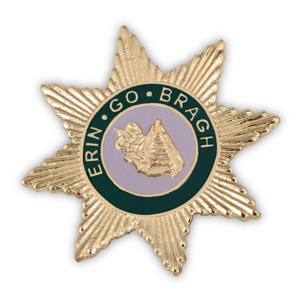Knight Red Branch of Eri AMD Lapel Pin -  Green Gold Plated