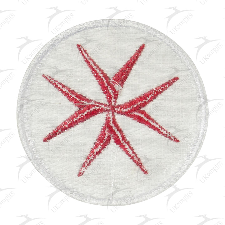 Knight Templar Cross Jerusalem Flag Patch Machine Embroidery – Iron-On Back