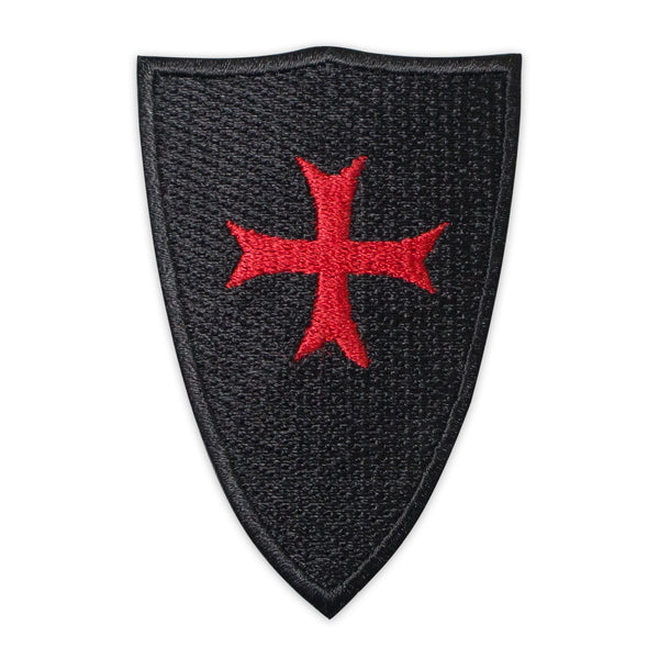 Knight Templar Jerusalem Crusader Flag Patch Embroidery – Iron-On Back