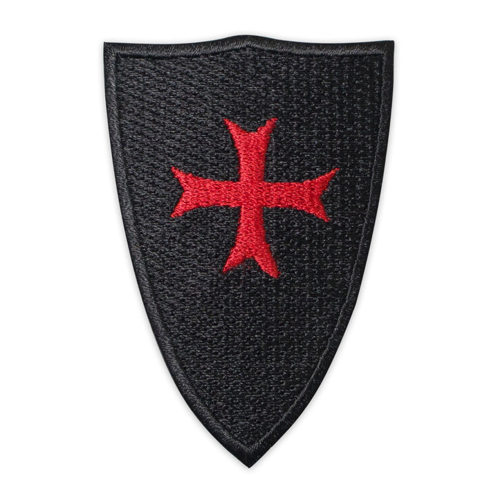Knight Templar Jerusalem Crusader Flag Patch Embroidery – Iron-On Back