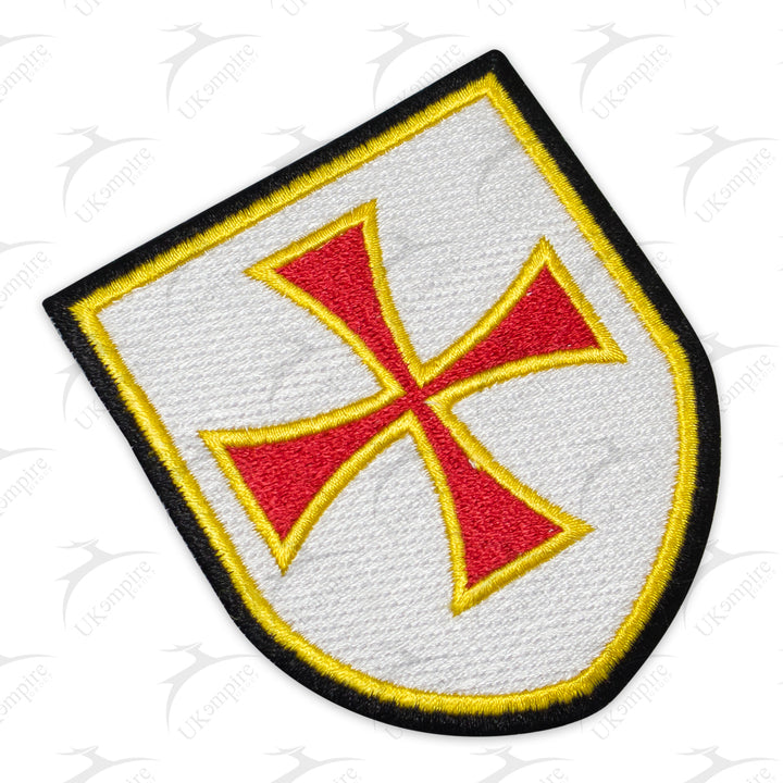 Knight Templar Shield Crusader Tactical Patch Embroidery – Iron-On Back