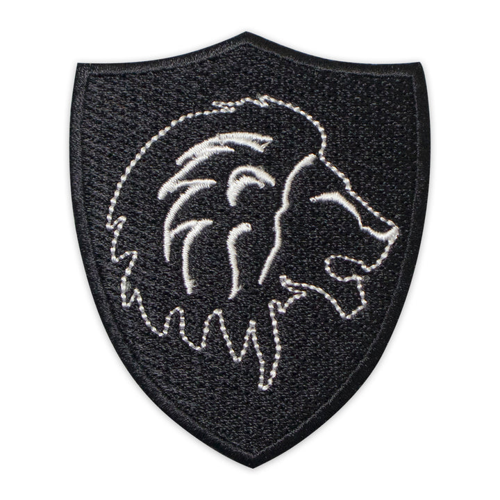 Premium Lion Head Crest Coat of Arms Patch Embroidery– Iron-On Back