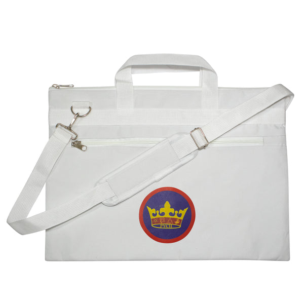 Masonic Princess York Cross White Tote Bag Printed with Hand & Shoulder Carry