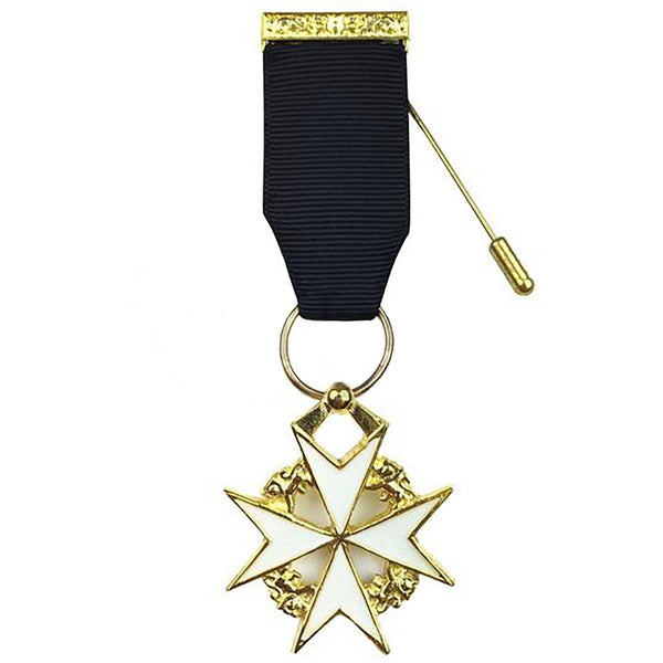 Order of Malta Commandery Breast Jewel - Gold Plated