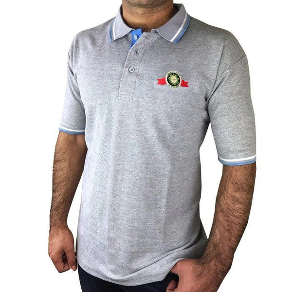 The Royal Order Of Scotland Polo Shirt - Gray Cotton