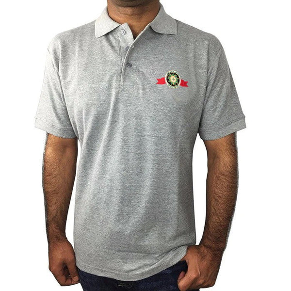The Royal Order Of Scotland Polo Shirt - Gray Color Cotton