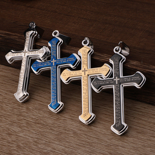 Knights Templar Commandery Necklace - Multi-Layers Stainless Steel In Various Colors