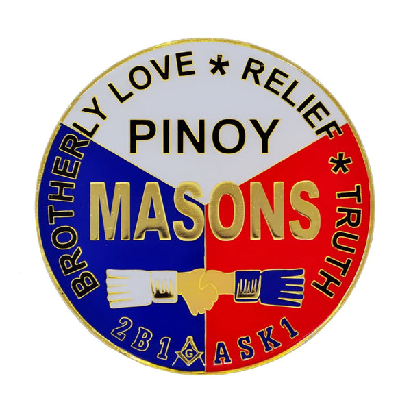 Master Mason Blue Lodge Car Emblem - Pinoy Masons 2B1ASK1 Philippines
