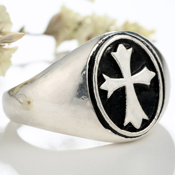 Knights Templar Commandery Ring - Silver Copper Plated