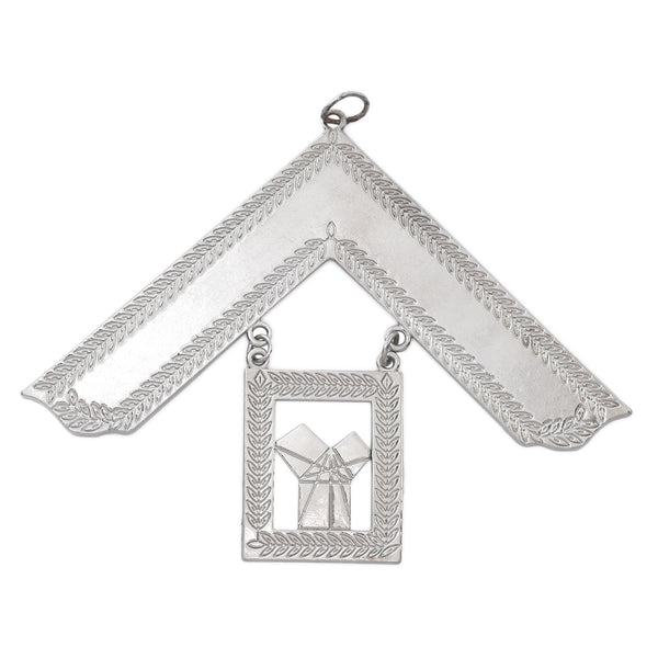 Past Master Craft English Regulation Collar Jewel - Silver Plated