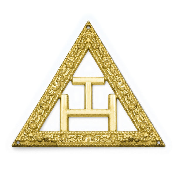 Royal Arch Chapter Collar Jewel - Gold Triple Tau