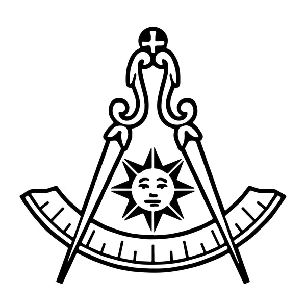 Past Master Blue Lodge California Regulation Umbrella - Three Folding Windproof - Bricks Masons