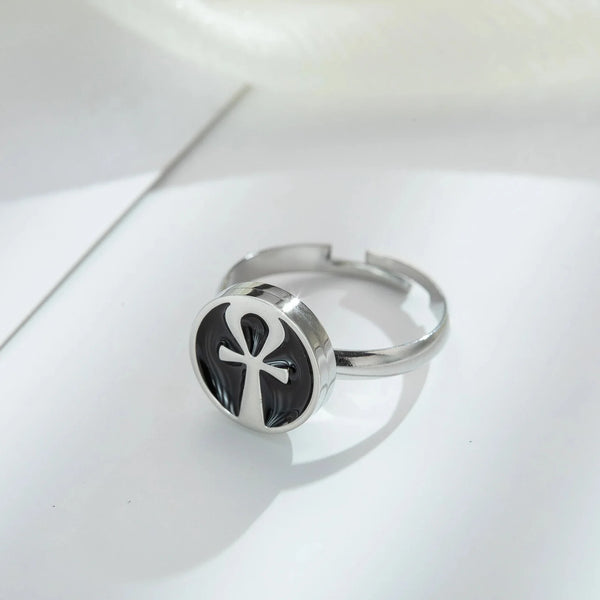 Ancient Egypt Ring - 316L Stainless Steel Adjustable Opening