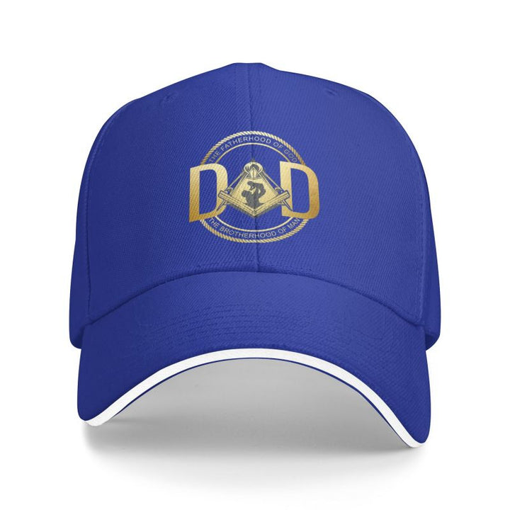 Master Mason Blue Lodge Baseball Cap - Freemasonry Father's Day Adjustable - Bricks Masons