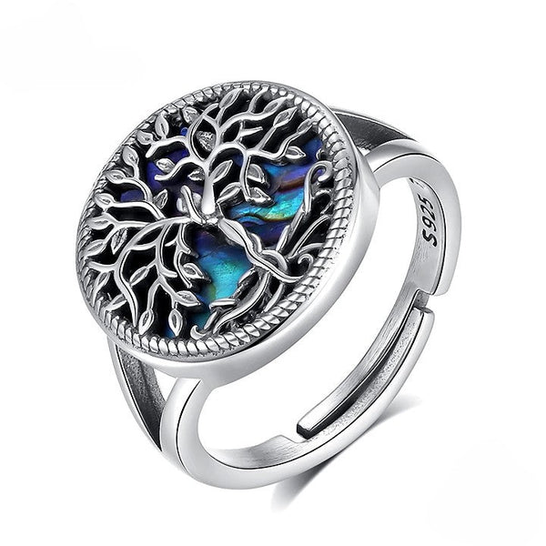 Ancient Israel Ring - Adjustable 925 Sterling Silver Tree of Life