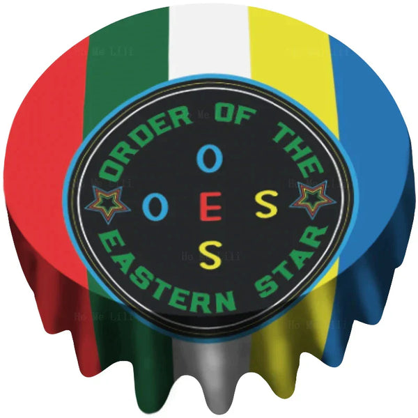 OES Tablecloth - Colorful Polyester With OES Emblem