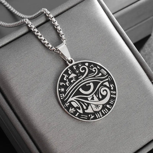 Ancient Egypt Necklace - Stainless Steel Eye Of Horus