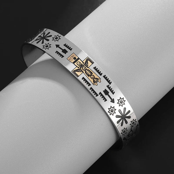 Ancient Egypt Bracelet - Stainless Steel Egyptian Symbols