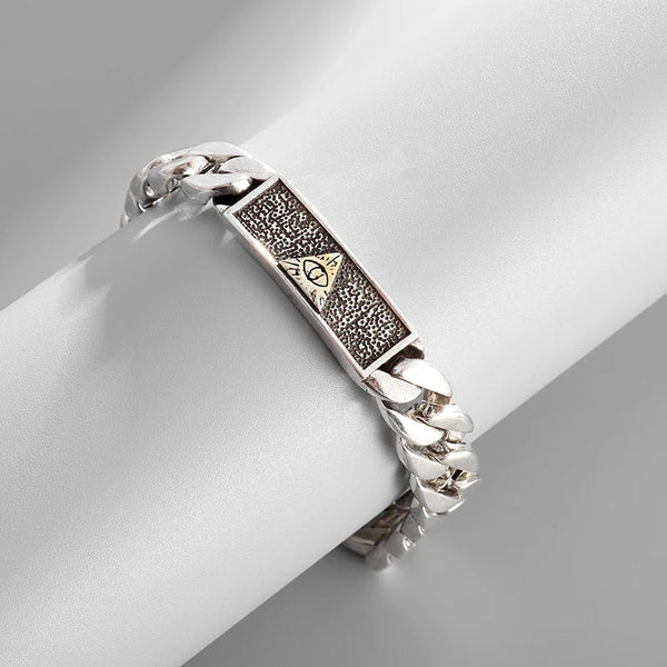 Eye Of Providence Bracelet - Silver Plated Zinc Alloy