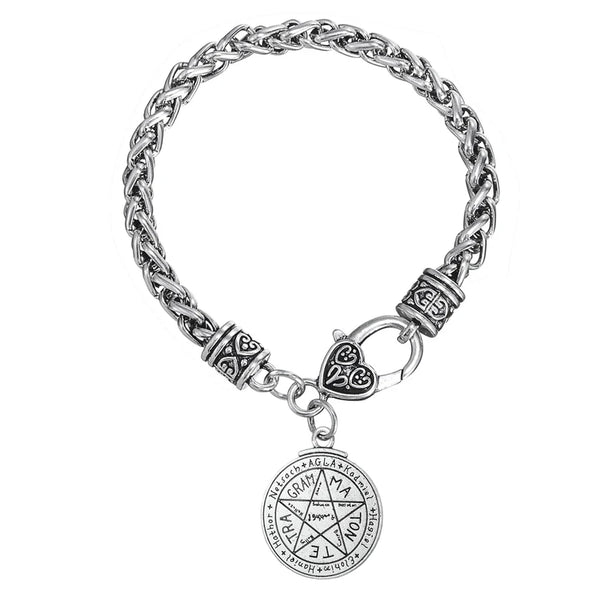 Ancient Israel Bracelet - Zinc Alloy Tetragrammaton Pentagram