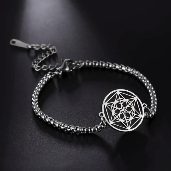 Ancient Israel Bracelet - Seed of Life Stainless Steel Charm