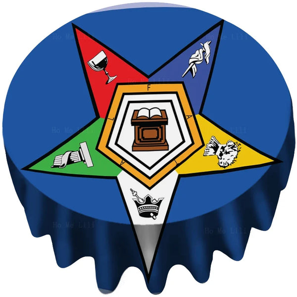 OES Tablecloth - Blue Polyester With OES Emblem