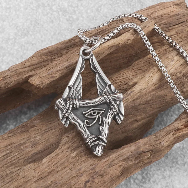 Ancient Egypt Necklace - Silver Plated Zinc Alloy Eye Of Horus