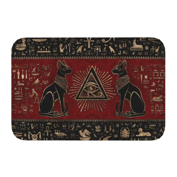 Ancient Egypt Mat - Eye Of Horus Waterproof Polyester Material