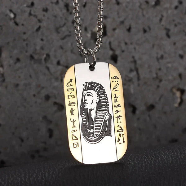 Ancient Egypt Pendant - Zinc Alloy Pharaoh Portrait