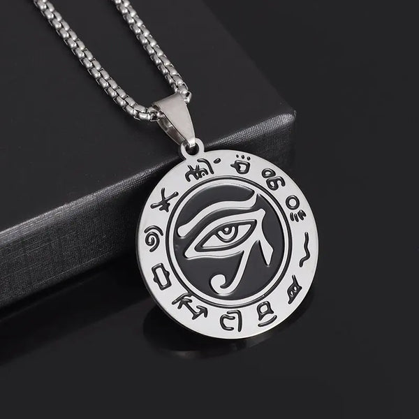 Ancient Egypt Necklace - Silver Plated Zinc Alloy Eye Of Horus