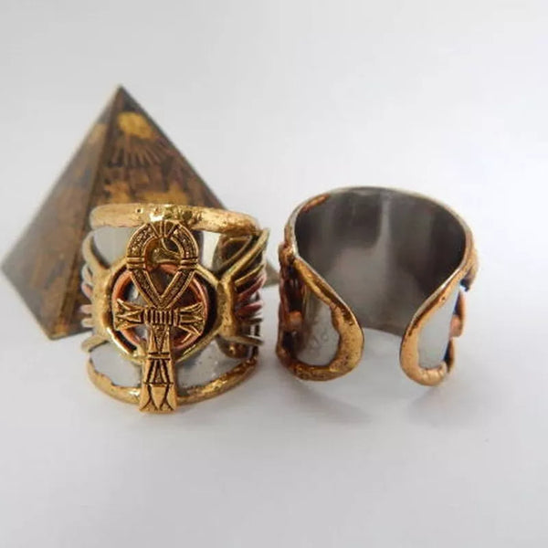 Ancient Egypt Ring - Zinc Alloy Horus Eye Adjustable Opening