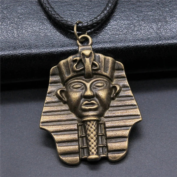 Ancient Egypt Necklace - Zinc Alloy Pharaoh With Link Chain