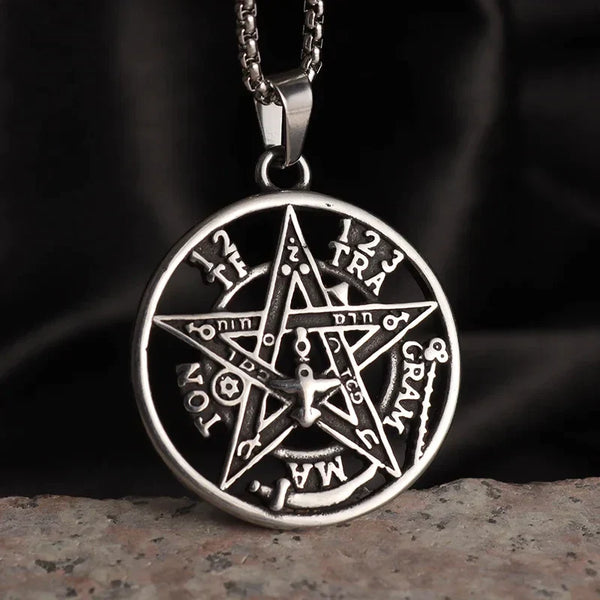 Ancient Israel Pendant - Zinc Alloy Solomon Pentagram