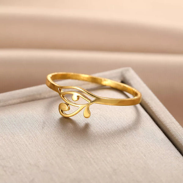 Ancient Egypt Ring - Gold Plated Stainless Steel