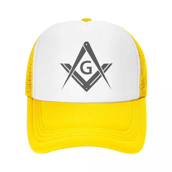 Master Mason Blue Lodge Baseball Cap - Square and Compass with G Adjustable (Various Colors) - Bricks Masons