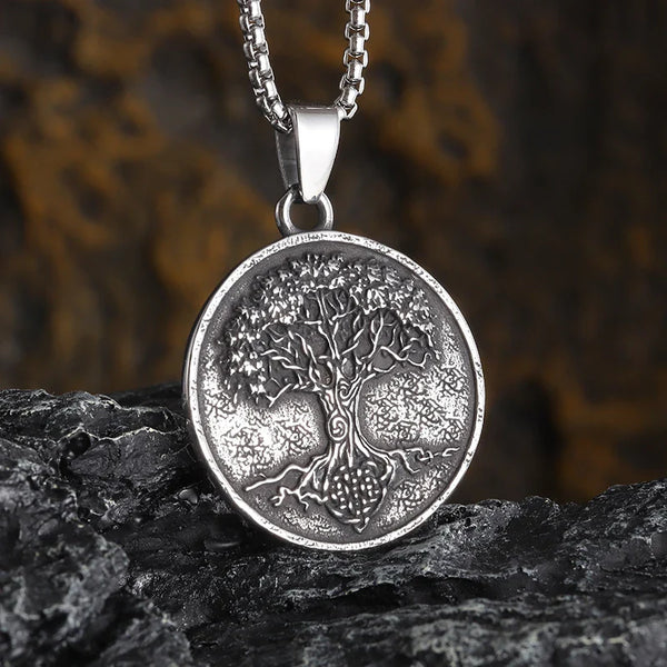 Ancient Israel Pendant - Silver Zinc Alloy Tree of Life