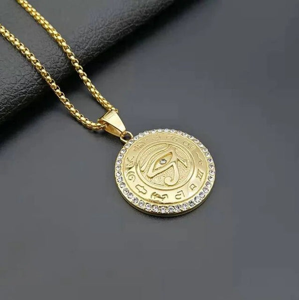 Ancient Egypt Necklace - Gold Plated Zinc Alloy