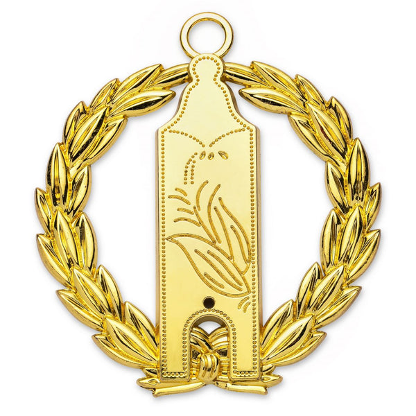 Grand Junior Warden Blue Lodge Officer Collar Jewel - Gold Plated