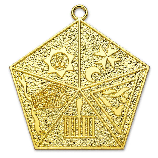Past Master Allied Masonic Degrees Collarette Jewel - Gold Plated