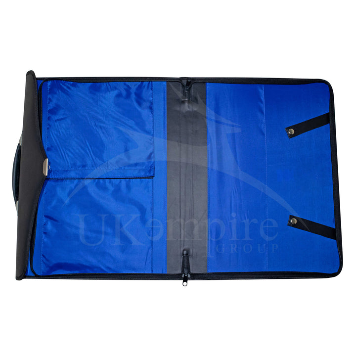 Masonic Master Mason Apron & Collar Case Single Handle – Silver Hand Emb