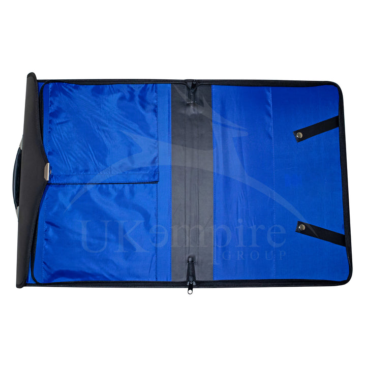 Masonic Past Master Apron & Collar Case Single Handle – Gold Hand Emb