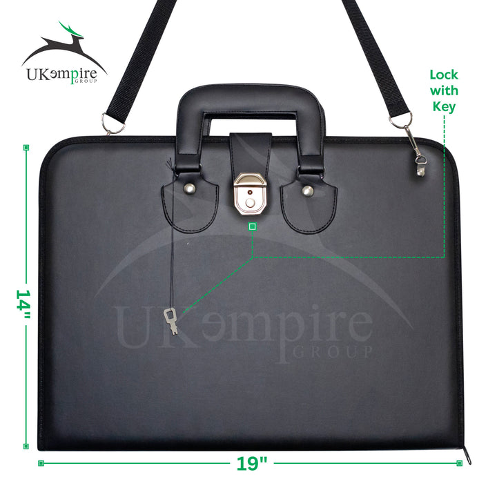Premium Art Portfolio Leather Case Bag 14 x 19 inches