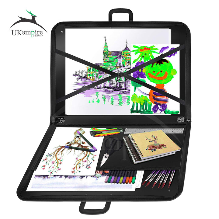 Premium Art Portfolio Leather Case Bag 18 x 24 inches