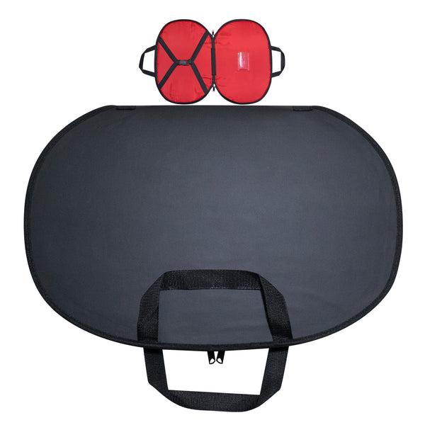 Masonic Chain Collar Case Black – Red Lining (Imitation Leather)