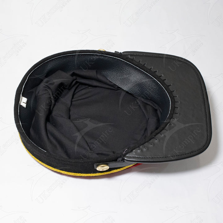 American Civil War Officer Captain Kepi (CSA) Black Band – Artillery Red Wool Hat/Cap